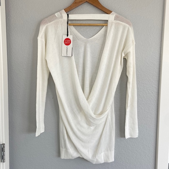 Revolve Vimmia Shavasana Reversible White Sweater - Picture 4 of 14